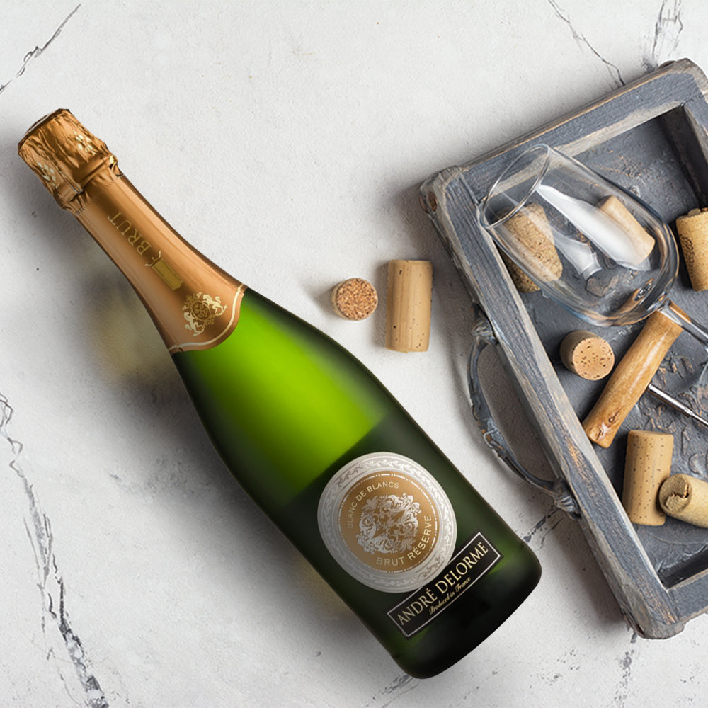 Andre Delorme Brut Reserve Blanc de Blancs (12 bottles)